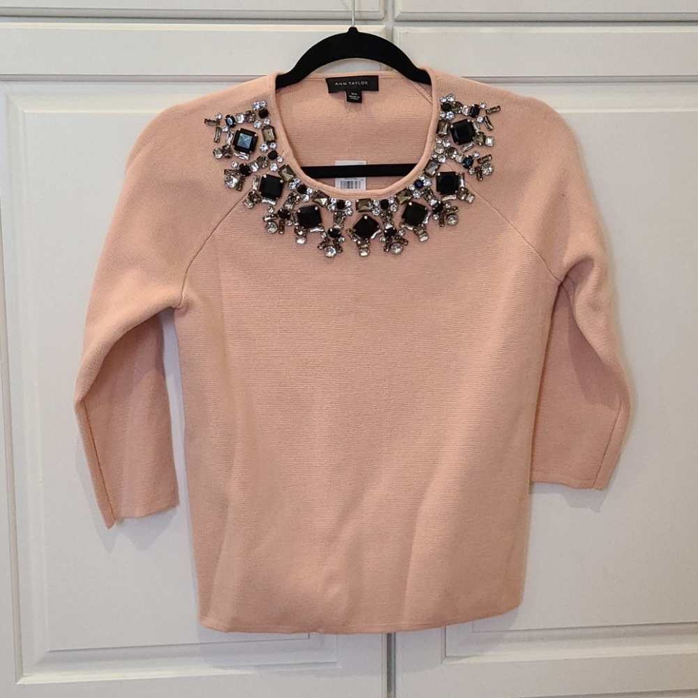 Ann Taylor embellished sweater